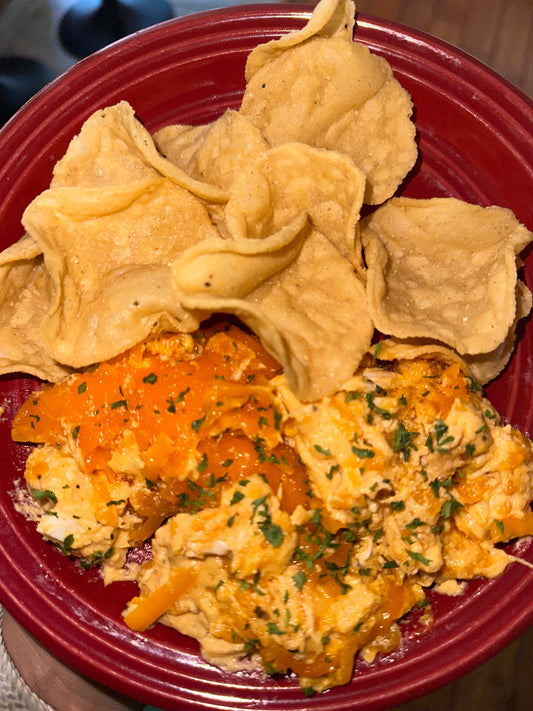 Vegan Buffalo Dip & Tortilla Chips