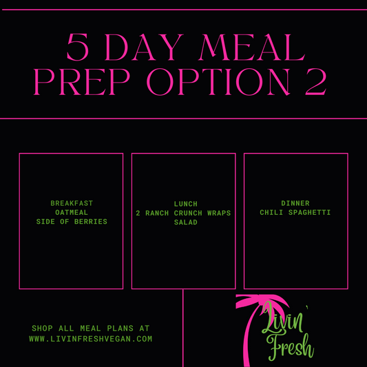 5 Day Meal Prep Option 2 (swap out available)